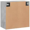vidaXL Armadio a muro grigio cemento 60x31x60 cm materiale Anteprima dell’immagine prodotto 9