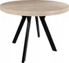 Kulatý rozkládací stůl METAL OAK SONOMA Ø90/190 Náhled obrázku produktu 1