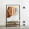 Rustikaler braun/schwarzer Stahl-Kleiderständer mit 2 Produktbild-Vorschau 10