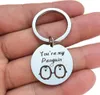 Modischer Edelstahl-Schlüsselanhänger „You Are My Penguin“, Produktbild-Vorschau 1