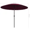 VidaXL Parasol avec mât en aluminium 270 cm bordeaux Voir les images du produit 11