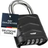 HMF Zahlenschloss Vorhängeschloss, robustes Schloss mit Produktbild-Vorschau 1