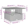 VidaXL 368272, Černá, Hnědá, 1100 mm, 1100 mm, 400 mm, 71 Náhled obrázku produktu 11