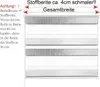 Doppelrollo Klemmfix ohne Bohren für Fenster in Marmor Grau Produktbild-Vorschau 3