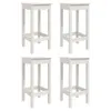 Cloris Designermöbel 5-tlg. Gartenbar-Set Weiß Massivholz Produktbild-Vorschau 6