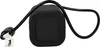A black cube-shaped object with a black cable attached, shown from a side angle. Produktbild-Vorschau