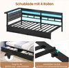 KIMENICH Polsterbett Schlafsofa mit LED-Beleuchtung, Produktbild-Vorschau 3