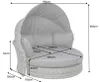 riess-ambiente Sonneninsel SEATTLE 195cm grau drehbare Produktbild-Vorschau 7