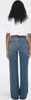 Straight Leg Denim Jeans High Waist Schlag Hose Weites Bein Produktbild-Vorschau 3