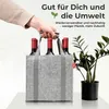 6er Flaschentasche Filz – Flaschenträger für bis zu 6 Produktbild-Vorschau 7