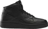 A black high-top Reebok sports shoe is shown against a white background. Produktbild-Vorschau