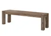 MASSIVMOEBEL24 Bank Sheesham 160x35x45 grau geölt NATURE Produktbild-Vorschau 2