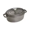 Staub La Cocotte 31cm oval Graphit-grau, Gusseisen Produktbild-Vorschau 6