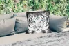 MuchoWow® Outdoor Kissen - Tiere - Tiger - Augen - Blau - Produktbild-Vorschau 2