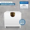 osoltus Bad Waschbecken Unterschrank Kopenhagen Bambus Holz Produktbild-Vorschau 5