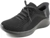 Skechers scarpe da donna slip-on Sporty suola in gomma nero Anteprima dell’immagine prodotto 39