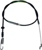 A black and silver Bowden cable on a white background. Produktbild-Vorschau