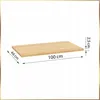 A wooden shelf with dimensions indicated. Náhľad obrázku produktu