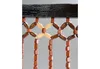 A close-up view of a beaded curtain hanging from a dark wooden bar. Produktbild-Vorschau