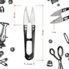 4x Fadenschere scharf aus Edelstahl - Universell Produktbild-Vorschau 3