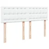 vidaXL Boxspringbett mit Matratze Weiß 140x200 cm Produktbild-Vorschau 7