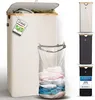 HENNEZ 100L Wäschekorb mit Deckel Beige - herausnehmbaren Produktbild-Vorschau 9