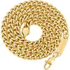 Herren Panzerkette 18K Gold beschichtet Cuban Halskette Produktbild-Vorschau 8