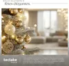Lot de 100 boules de Noël dorées assorties - jaune or Voir les images du produit 7