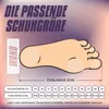 A diagram showing how to measure foot length to determine shoe size. Náhľad obrázku produktu
