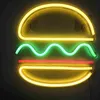 Lumière LED NEON, luminaire mural décoratif, burger Voir les images du produit 1