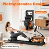 VOWVIT Heim-Rudermaschine klappbar, Bluetooth, verstellbare Produktbild-Vorschau 2