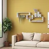 Wandregal Weiß 160 cm – Hängeregal aus MDF – Bücherregal Produktbild-Vorschau 3