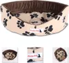Katzenbett Hundebett Plüsch 54x46cm Beige-Braun Produktbild-Vorschau 1