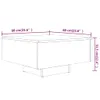 vidaXL Stolik kawowy dąb wędzony 60x60x31,5 cm materiał Podgląd zdjęcia produktu 6