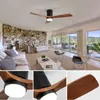 Zimilo 52 Zoll Deckenventilator mit LED Licht, Holzflügel, Produktbild-Vorschau 4