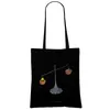 Mr. & Mrs. Panda Tote Bag Sternzeichen Waage - Schwarz - Produktbild-Vorschau 2