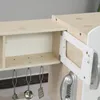 HOMCOM 2-in-1 Kinder Puppenhaus Kinderküche aus Holz mit Produktbild-Vorschau 8