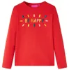 vidaXL Kinder-Langarmshirt Rot 128 Produktbild-Vorschau 7
