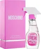 A pink box and a clear spray bottle of perfume are shown against a white background. Podgląd zdjęcia produktu