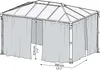 Palram - Canopia Moustiquaire pour pavillon Accessoires Voir les images du produit 9