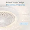 Φ49cm Deckenventilator mit Beleuchtung Fernbedienung APP Produktbild-Vorschau 14