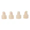 Four carved wooden furniture feet are displayed in a row against a white background. Podgląd zdjęcia produktu