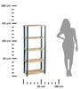KESPER Regál policový Blue 5 polic, plast, MDF, 60 x 147 x Náhled obrázku produktu 6