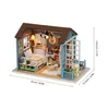 DIY Miniatur Puppenhaus Kit Realistische Mini 3D Holzhaus Produktbild-Vorschau 11