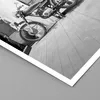 Poster - Poster ohne Rahmen - Alt Motorrad Schwarz und Weiß Produktbild-Vorschau 2