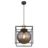 Globo Lighting Hängeleuchte Metall schwarz matt, 1x E27 LED Produktbild-Vorschau 3