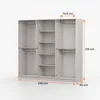Drehtürenschrank Kleiderschrank Schrank 230 cm  Produktbild-Vorschau 6