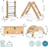 Grande aire de jeux Montessori en bois pour la maison - Voir les images du produit 9