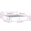vidaXL Bettgestell mit Kopfteil Weiß 200x200 cm Produktbild-Vorschau 7