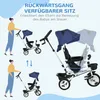 HOMCOM 6 in 1 Dreirad mit Schubstange, Kinderdreirad mit Produktbild-Vorschau 6